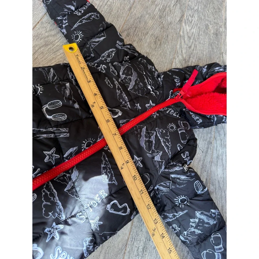Spyder Snowsuit 9 - 12 Months Doodle Print Bunting 12M Boys Baby Hooded Sherpa